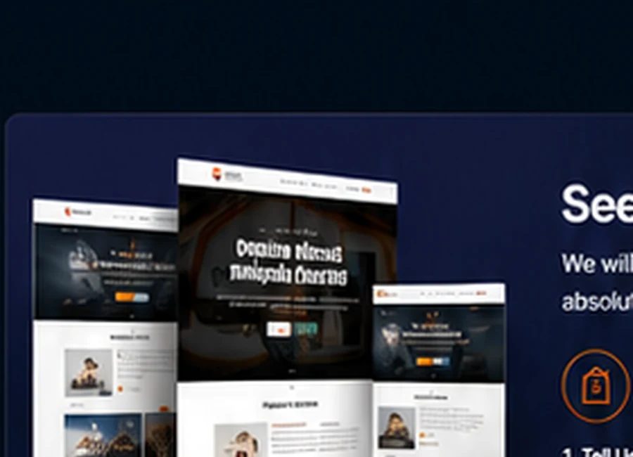 Free homepage mockup example